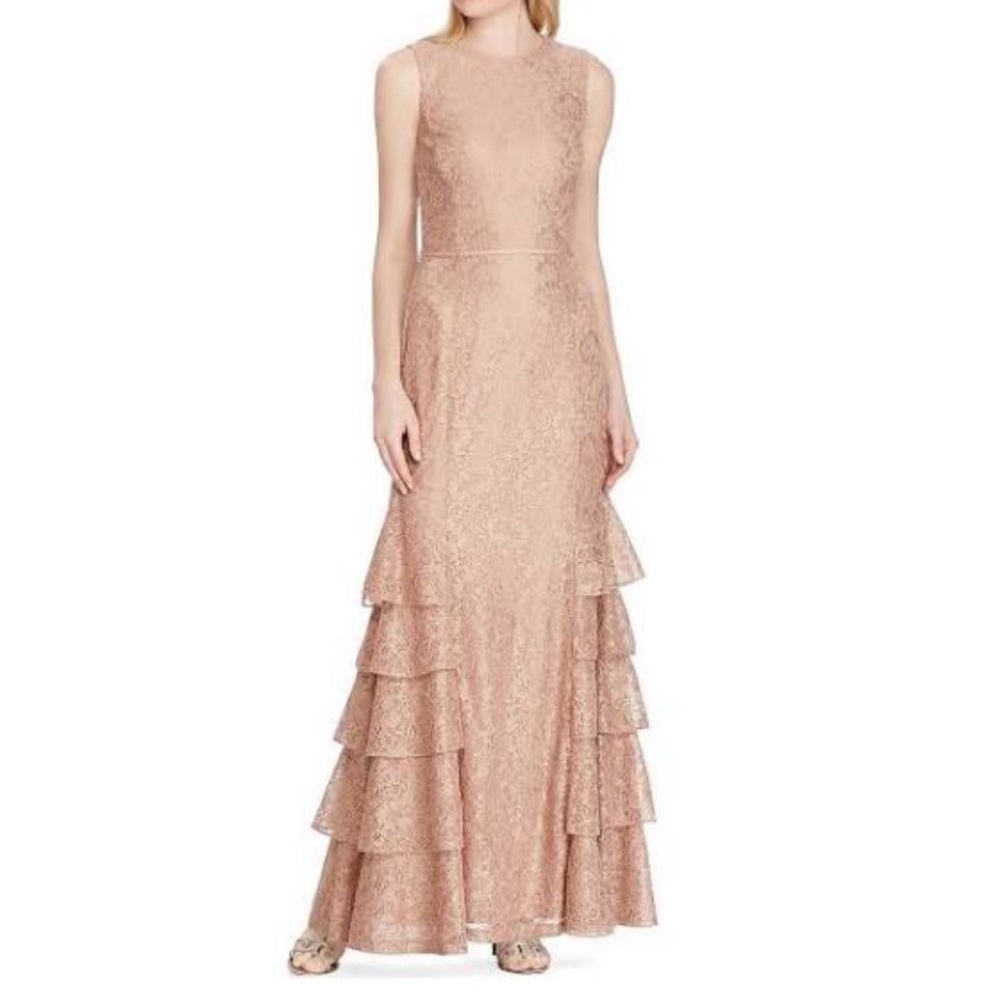 LAUREN RALPH LAUREN Formal Lace Evening Dress Sz:6